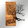 Wallity Muaz Accesorio decorativo de pared Negro y Nogal